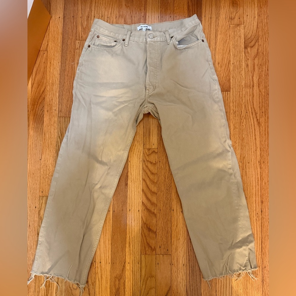 Re/Done Women’s Beige Jeans